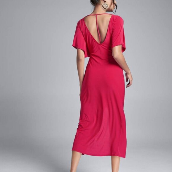 Knot Front Midi Dress - Picture 3 of 4